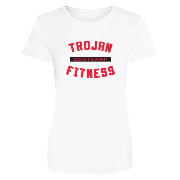 Trojan Fitness Ladies Bootcamp T-Shirt White Thumbnail